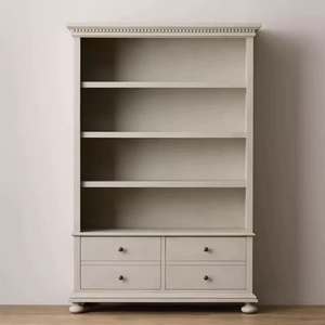 Bibliothèque en chêne massif rétro, personnalisable, vitrine traditionnelle pour la maison, le bureau ou la chambre, avec rangements et anciennes casiers intégrés - Product Image 4