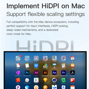 شاشة كمبيوتر مكتبي KUYCON G32P مقاس 32 بوصة بدقة 6K، معدل تحديث 60 هرتز، نسبة تباين 2000:1، وسط البكسل 0.12445 مم، بدون حامل - Product Image 6