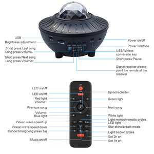 Ciel étoilé Enfants Led Veilleuse Lune Étoile Projecteur - Product Image 4