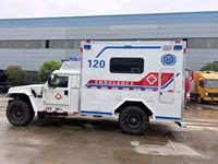 Ambulance tout-terrain Dongfeng Mengshi 4x4 Diesel à transmission manuelle EURO 5, caisse de 3-8m, pression négative, pour urgences