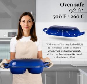 Horno Holandés <span class=keywords><strong>para</strong></span> Hornear <span class=keywords><strong>Pan</strong></span> <span class=keywords><strong>de</strong></span> Masa Madre, <span class=keywords><strong>Olla</strong></span> <span class=keywords><strong>para</strong></span> <span class=keywords><strong>Pan</strong></span> <span class=keywords><strong>de</strong></span> Hierro Fundido Esmaltado - Product Image 3