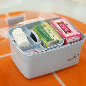 <b>Plastic</b> Storage <b>Box</b> Rectangle Light Blue Eco-Friendly Food Container With Handle For Household Use - Product Image 3