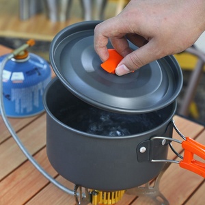 In <span class=keywords><strong>Stock</strong></span> leggero antiaderente antiaderente all'aperto Set pentole da campeggio Set cuoco portatile per cucina all'aperto - Product Image 6