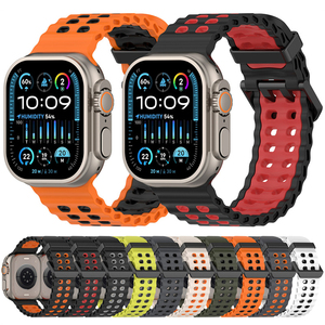 Correa Deportiva Transpirable de Silicona para Reloj <span class=keywords><strong>Apple</strong></span> <span class=keywords><strong>Watch</strong></span> Ultra 3 49mm Series 11 10 46mm 45mm - Product Image 4