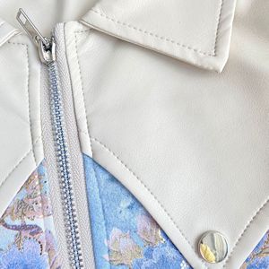 Ensemble veste en <span class=keywords><strong>cuir</strong></span> PU et <span class=keywords><strong>jupe</strong></span> plissée pour filles, style coréen, couleur unie, pour l'automne - Product Image 5