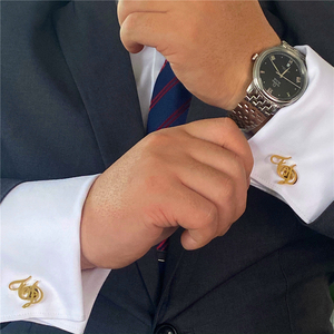 Khuy Măng Sét Tên Vàng Quà Tặng Trang Sức Cho Nam Giới Tên Cá Nhân Khuy Măng Sét Liên Kết Nút Chữ Cái Viết Tắt Tùy Chỉnh Khuy Măng Sét Chú Rể Đám Cưới - Product Image 6