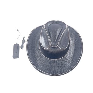 Sombrero de Vaquero/Vaquera con Luces LED de Colores al por Mayor, Sombrero Luminoso Intermitente para Fiestas de <span class=keywords><strong>Halloween</strong></span>, Navidad y Cosplay - Product Image 6