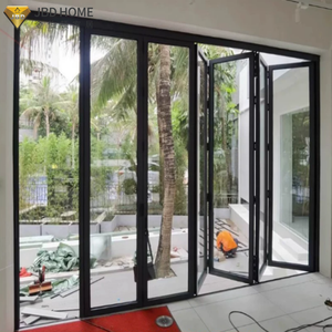 Porte pliante résistante aux vents forts - Porte pliante en aluminium de style <span class=keywords><strong>accordéon</strong></span> pour les zones à risque d'ouragan - Product Image 3