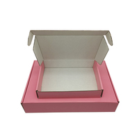 Emballage de cadeaux Boîte postale Usine de vente en gros impression de carton ondulé rose boîtes d'expédition personnalisées en papier
