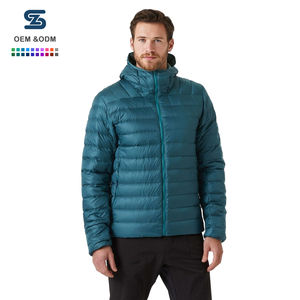 <span class=keywords><strong>Doudoune</strong></span> légère et chaude pour homme avec logo personnalisé, pliable, coupe-vent, grande taille, couleur unie - Product Image 1