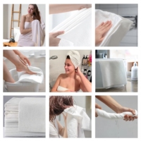 High Quality Hotel Disposable Compressed Nonwoven Viscose Bath Towel