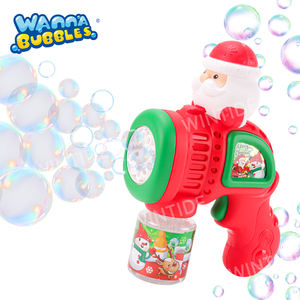 WANNA BUBBLES OEM ODM Weihnachts geschenk Bubble Gun Auto Bubble Blower Maschine Weihnachts mann Schneemann Light Up Toys Kids Party - Product Image 1
