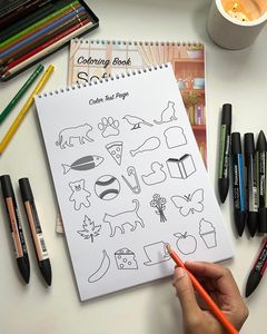 Livre de coloriage personnalisé à la mode, livres de <span class=keywords><strong>dessin</strong></span> à spirale imprimés, livre de coloriage pour enfants et adultes pour soulager l'anxiété - Product Image 3