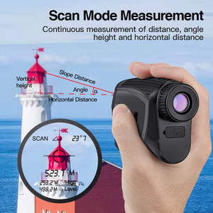 Mestek Alat Pengukur Jarak Golf, Alat Pengukur Jarak Laser, Alat Digital untuk Berburu, Survei Golf, Pengukur Jarak, Pengisian Daya USB - Product Image 3