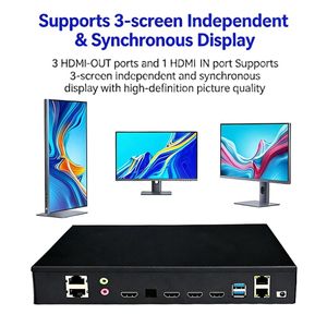 Lecteur vidéo mural Rockchip RK3399, 3 sorties HD, 1 entrée HD, double Wi-Fi, Ethernet Gigabit, Android 8.1 - Product Image 2