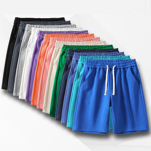 ODM & OEM coudk 64% cotone 36% poliestere 13 colori estate autunno sottile pantaloni larghi <span class=keywords><strong>tuta</strong></span> con risvolto pantaloncini da uomo - Product Image 4