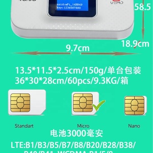 ปลดล็อค vemo E5783บวก CAT4 4G LTE Mobile Walking WiFi พร้อมแบตเตอรี่3000mAh และหน้าจอแสดงผล - Product Image 3