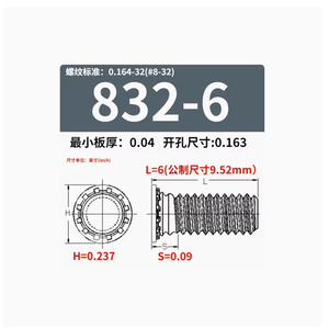สลักเกลียว FH-832-6ZI 8-32 FHD สกรูยึดด้วยตนเอง FH <span class=keywords><strong>FHS</strong></span> 6-32สังกะสีชุบ - Product Image 5