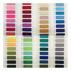 Tissu satin mat 100% polyester, vente en gros, 50d x 75D, toutes couleurs, imitation soie