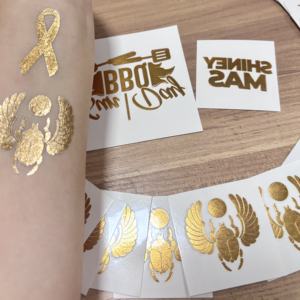 Commercio all'ingrosso personalizzato con disegni <span class=keywords><strong>geometrici</strong></span> floreali tribali tatuaggio temporaneo lamina d'argento dorata che timbra il tatuaggio - Product Image 2