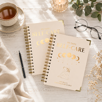 Ensemble de carnets personnalisés AP pour la motivation positive, le bien-être et les soins personnels, planificateur de repas, carnet de notes personnalisé
