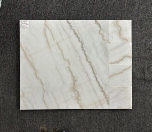 Dalles de marbre blanc de Guangxi polies, grandes dalles murales en pierre naturelle moderne, OEM/ODM Goldtop, pour revêtements muraux et sols en marbre. - Product Image 2