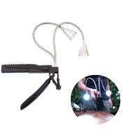 Lampe de barbecue LED double super lumineuse, flexible en alliage d'aluminium, col de cygne, pince robuste, accessoires de barbecue BBQ DRAGON GL1035