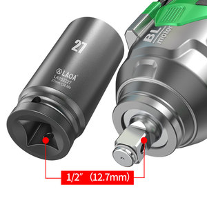 LAOA-Adaptador de cabeza de enchufe de llave de impacto profundo de 1/2 ", manguito de cabeza hexagonal para taladro de llave eléctrica neumática - Product Image 3