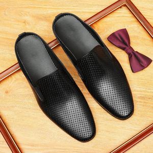 Sandalias Planas Casuales de Verano para Hombre de Alta Calidad, Sandalias Transpirables de Cuero Genuino, Sandalias para Caminar al Aire Libre - Product Image 6