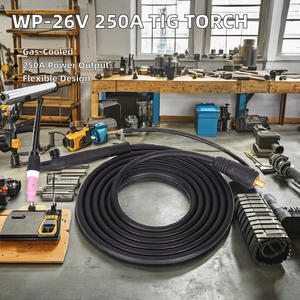 <span class=keywords><strong>WP</strong></span>-26V hava soğutmalı Tig kaynak meşale 250A Tig tabancası kaynak torçları için gerekli parçalar - Product Image 2