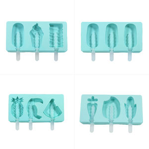 DUMO Moule à crème glacée en silicone pour fruits animaux de dessins animés Moule à crème glacée en silicone réutilisable Moule à cône facile à fabriquer - Product Image 5