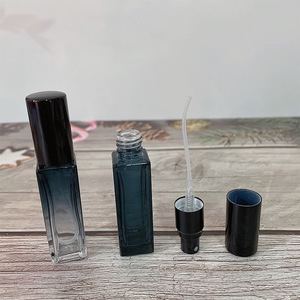 Portable Glass Roll-On <b>Perfume</b> Bottles 10Ml Gradient Blue Clear Blue Cosmetic Packaging Travel <b>Mini</b> Fragrance Empty Bottles - Product Image 3