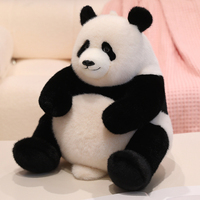 Jooki Panda mainan hewan boneka, besar 30cm lembut Super lembut mewah PP katun dicuci teknik beruang untuk menghilangkan stres anak-anak