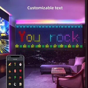 App kontrol noel akıllı Rgb piksel adresli perde işıkları parti programlanabilir Led peri akıllı perde ışıkları