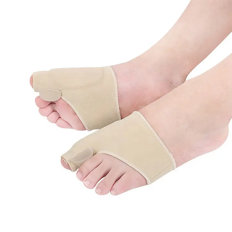Unisex Nylon Hallux Valgus Fußpflege Big Toe Orthesen Gel Ärmel Bunion Toe Separator Socke