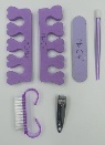 Ensemble de manucure Max Girl, coupe-ongles en plastique portable, sac de style classique, pour adultes - Product Image 3