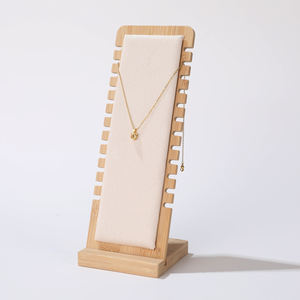 Présentoir à bijoux professionnel de haute qualité en bois véritable pour colliers et bijoux, idéal pour les magasins - Product Image 2