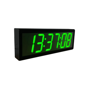 Màu xanh lá cây LED <span class=keywords><strong>IP</strong></span> Đồng hồ, 4 inch 6 chữ số, mạng thời gian máy chủ đồng bộ, ánh sáng ban ngày tự động tiết kiệm thời gian thay đổi - Product Image 4