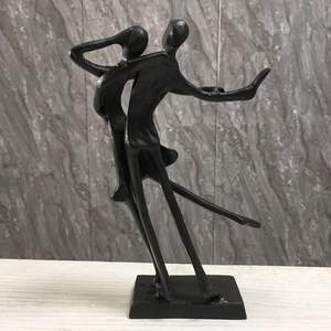 Dökme Demir Metal El Sanatları Dans Eden Çift Heykeli Sevgililer Günü Düğün Hediyesi Ev Dekorasyonu - Product Image 3