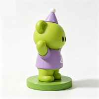 Figurine de bureau personnalisable en PVC de la série Ours Vert, boîte mystère de 5 cm, jouet décoratif unisexe, cadeau pour les 14 ans et plus