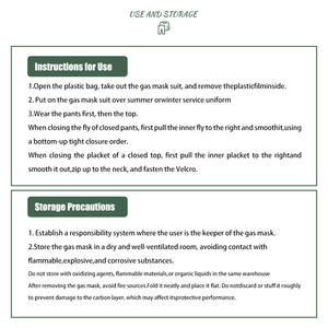 Защитный костюм/костюм для защиты от газов типа 82 - устойчивый к химическим и токсичным веществам, эффективно защищает от различных парящих ядовитых веществ. - Product Image 6