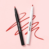 Crayon liquide à pointe feutre pour les lèvres, marqueur de contour précis, teinte à lèvres longue tenue, sans transfert, sans cruauté animale