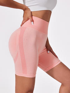 Pantalones Cortos Deportivos de Cintura Alta con Estampado de Guinga, Transpirables, Elásticos en Cuatro Direcciones, con Control Abdominal, Cintura Elástica, para Yoga y Actividades al Aire Libre - Product Image 5