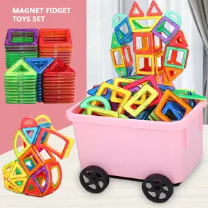 2024 Most Popular Early Education KidsToy Magnet Fidget Toys Set Magnetic Building Blocks Cool Relief Toys For Kids And Adults