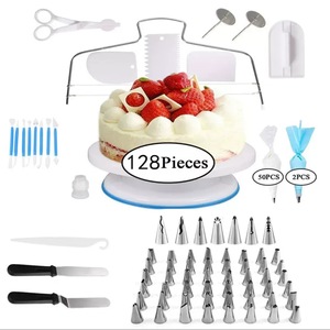 Yüksek Kaliteli Pasta Süsleme Aletleri Seti, Kalın Silikon Torbalar ve Ağır Krema Sıkıştırıcıları için Profesyonel Güçlü Bağlantı Elemanları ile - Product Image 2