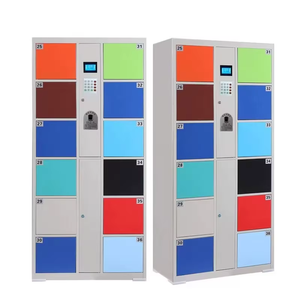 Casier intelligent multi-couleurs de style moderne avec accès par code QR/empreinte digitale pour salle de sport, bureau, école - Armoire de rangement sécurisée personnalisable - Product Image 1