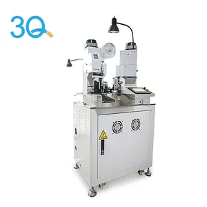 3Q Auto Electrical Dual Heads Double Wire Terminal Crimp Stripping Cutting Terminales Harness Press Machine