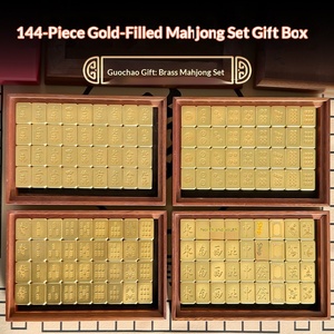 เครื่องประดับไพ่นกกระจอกขนาดเล็กงานฝีมือข้ามพรมแดนของตกแต่งระดับไฮเอนด์ทำเองทองคำแท้ - Product Image 2