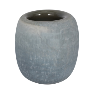 Vaso in Vetro Rotondo Moderno Decorativo per Fiori, Centrotavola Elegante, Decorazione per la Casa Stile Capri - Product Image 1