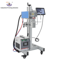 Machine de marquage laser UV volante 355nm 5W, vitesse 189m/min, imprimante laser UV en ligne pour le codage de date et de lot sur plastique, PVC, tuyaux et câbles